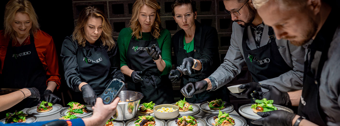 Cooking with colleagues in Tallinn